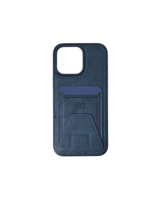 Iphone 16 pro max Leather Case Blue